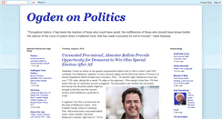 Desktop Screenshot of ogdenonpolitics.com